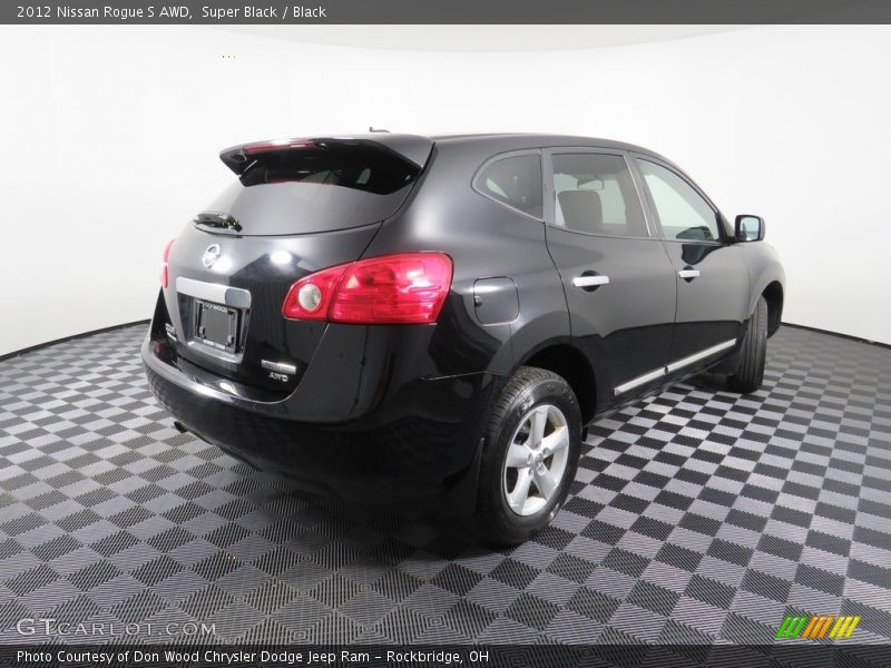 Super Black / Black 2012 Nissan Rogue S AWD