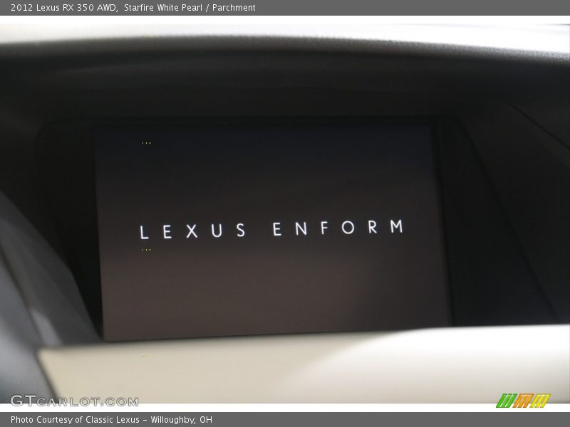 Starfire White Pearl / Parchment 2012 Lexus RX 350 AWD