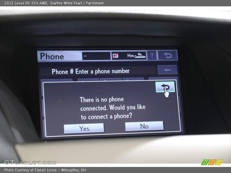 Starfire White Pearl / Parchment 2012 Lexus RX 350 AWD