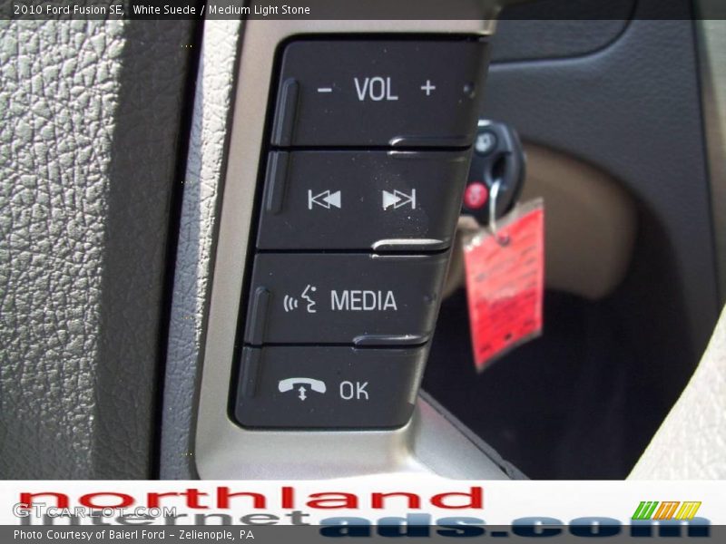 White Suede / Medium Light Stone 2010 Ford Fusion SE