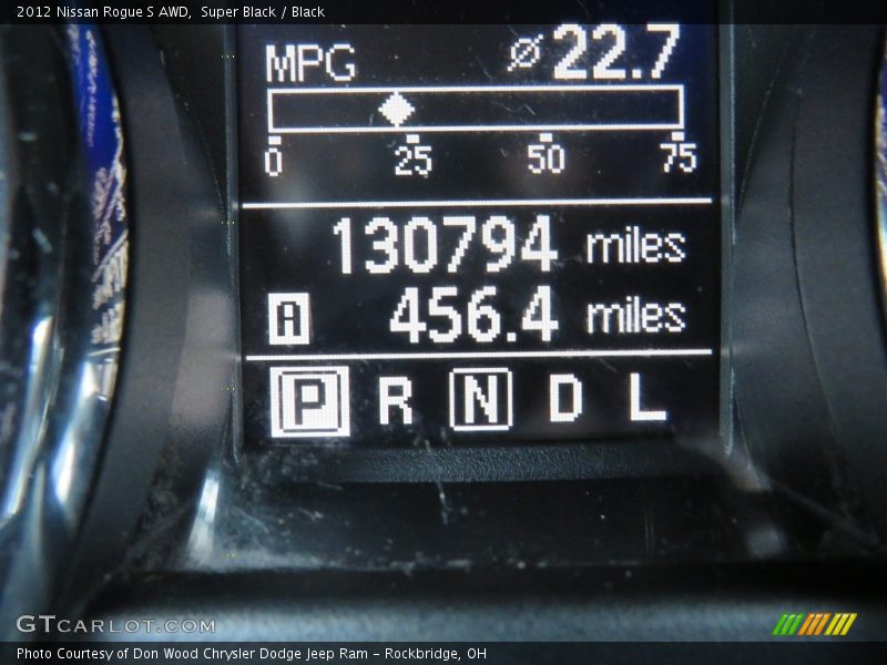 Super Black / Black 2012 Nissan Rogue S AWD