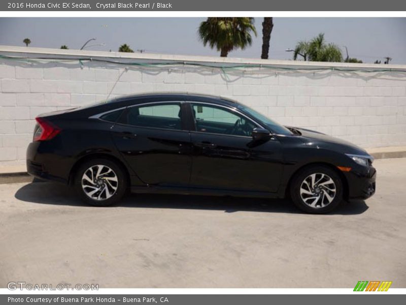 Crystal Black Pearl / Black 2016 Honda Civic EX Sedan