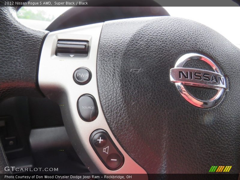 Super Black / Black 2012 Nissan Rogue S AWD