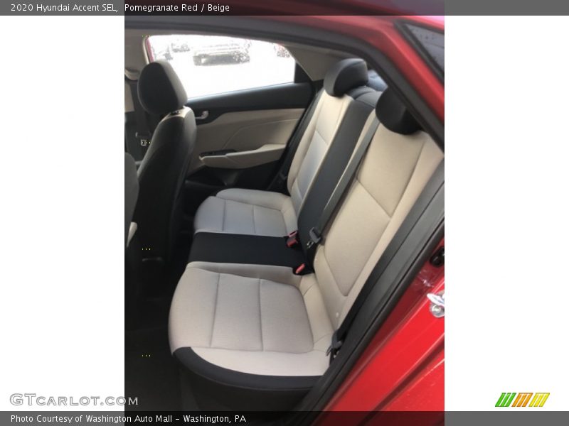 Pomegranate Red / Beige 2020 Hyundai Accent SEL