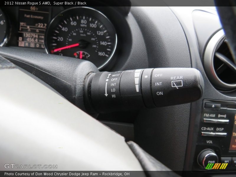 Super Black / Black 2012 Nissan Rogue S AWD