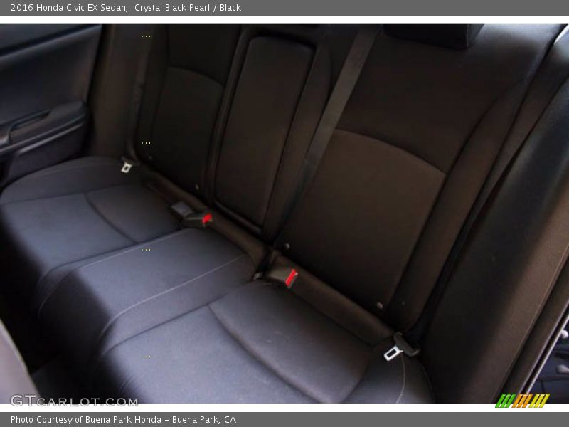 Crystal Black Pearl / Black 2016 Honda Civic EX Sedan