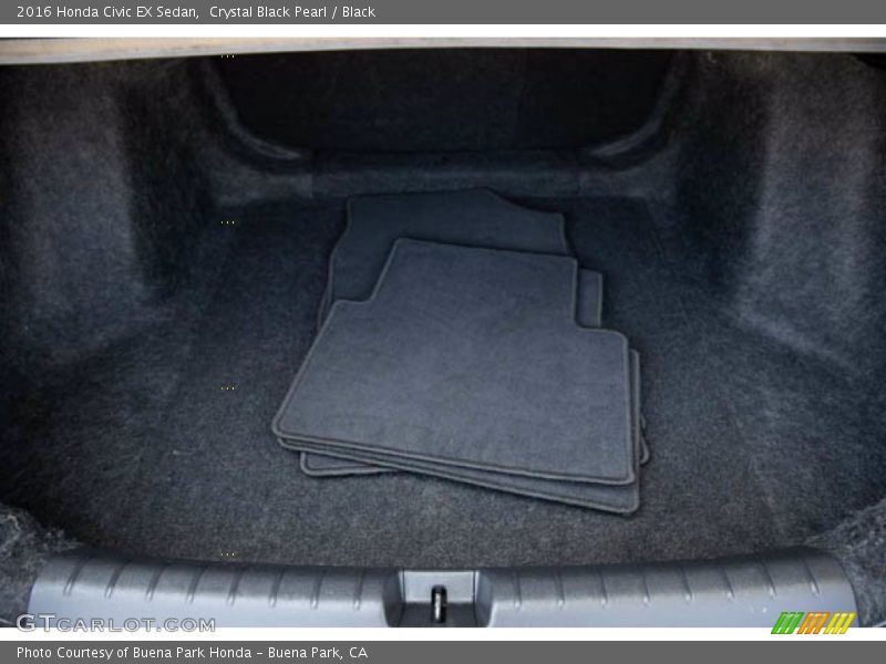 Crystal Black Pearl / Black 2016 Honda Civic EX Sedan