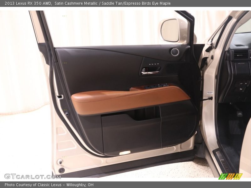 Satin Cashmere Metallic / Saddle Tan/Espresso Birds Eye Maple 2013 Lexus RX 350 AWD