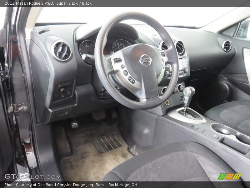Super Black / Black 2012 Nissan Rogue S AWD
