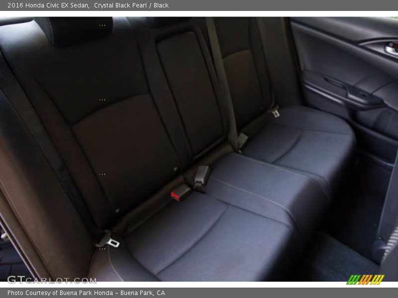 Crystal Black Pearl / Black 2016 Honda Civic EX Sedan
