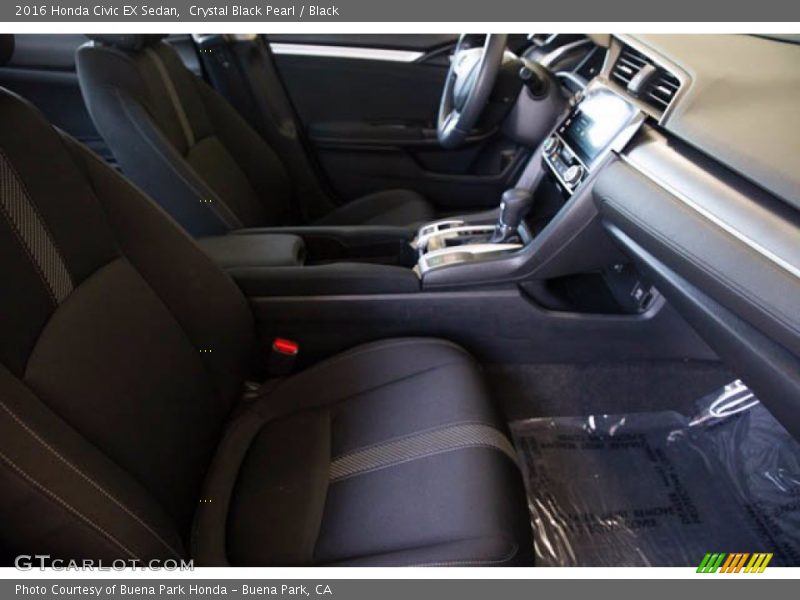 Crystal Black Pearl / Black 2016 Honda Civic EX Sedan