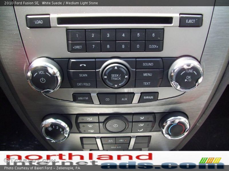 White Suede / Medium Light Stone 2010 Ford Fusion SE