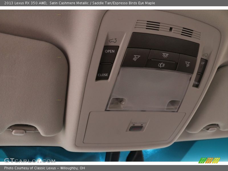 Satin Cashmere Metallic / Saddle Tan/Espresso Birds Eye Maple 2013 Lexus RX 350 AWD
