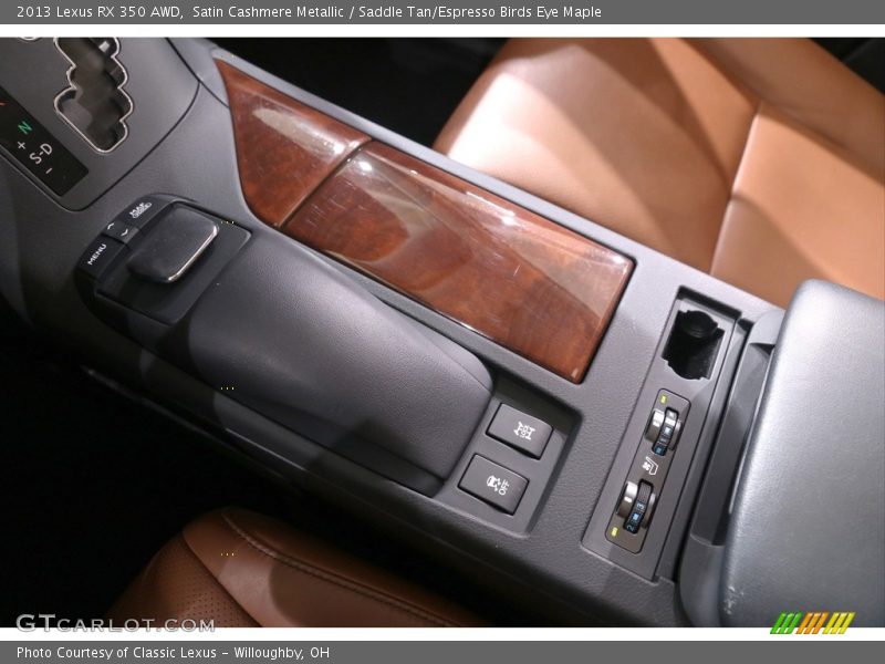 Satin Cashmere Metallic / Saddle Tan/Espresso Birds Eye Maple 2013 Lexus RX 350 AWD