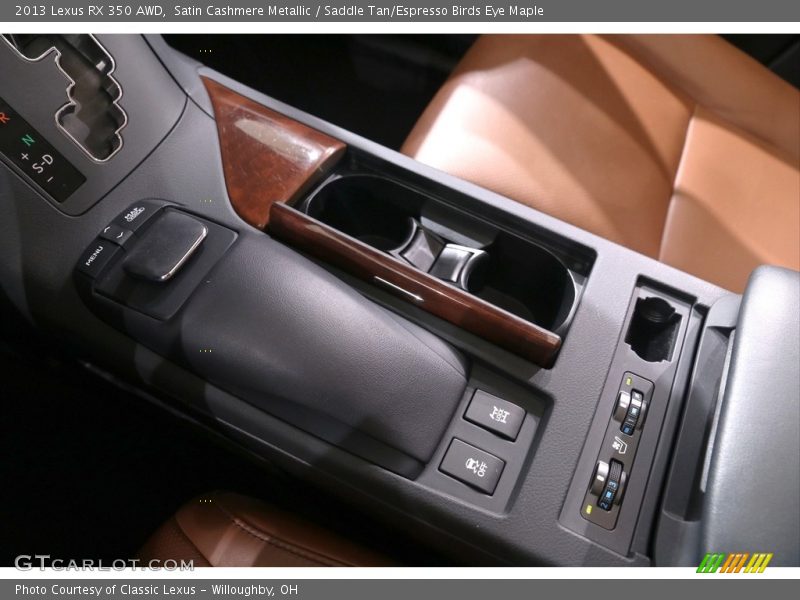Satin Cashmere Metallic / Saddle Tan/Espresso Birds Eye Maple 2013 Lexus RX 350 AWD