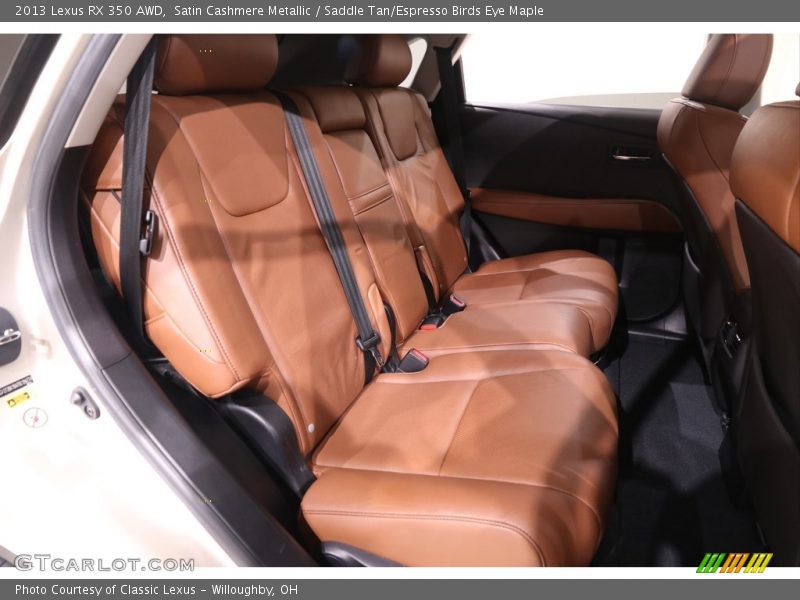 Satin Cashmere Metallic / Saddle Tan/Espresso Birds Eye Maple 2013 Lexus RX 350 AWD