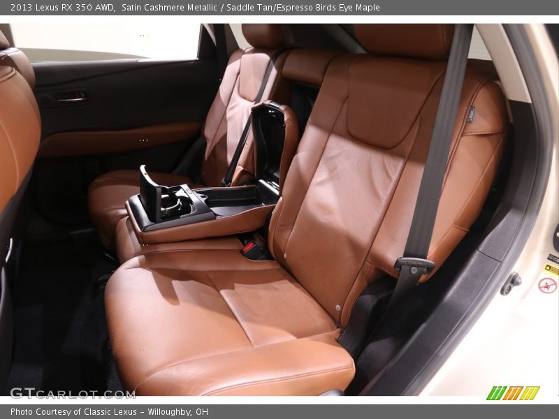 Satin Cashmere Metallic / Saddle Tan/Espresso Birds Eye Maple 2013 Lexus RX 350 AWD