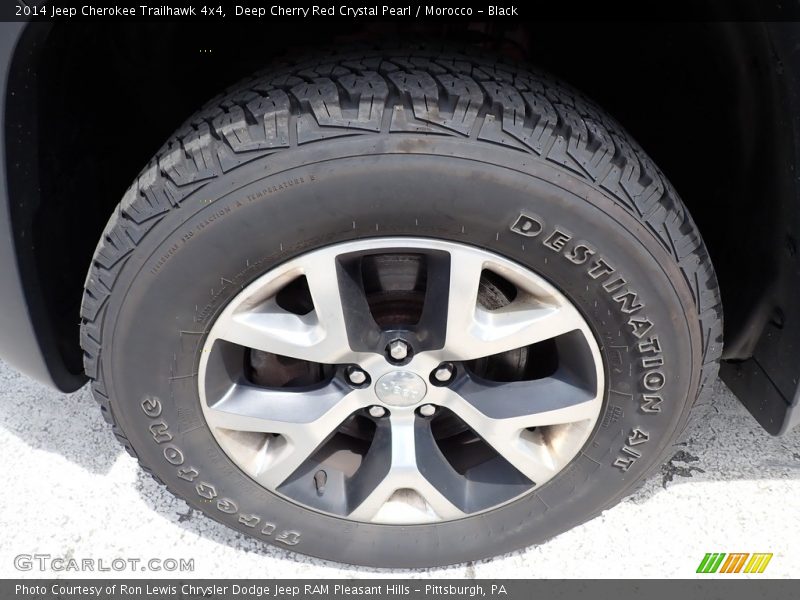Deep Cherry Red Crystal Pearl / Morocco - Black 2014 Jeep Cherokee Trailhawk 4x4