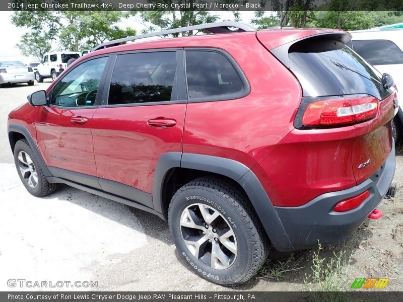 Deep Cherry Red Crystal Pearl / Morocco - Black 2014 Jeep Cherokee Trailhawk 4x4