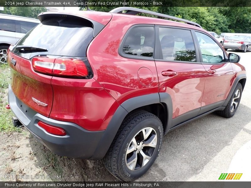 Deep Cherry Red Crystal Pearl / Morocco - Black 2014 Jeep Cherokee Trailhawk 4x4