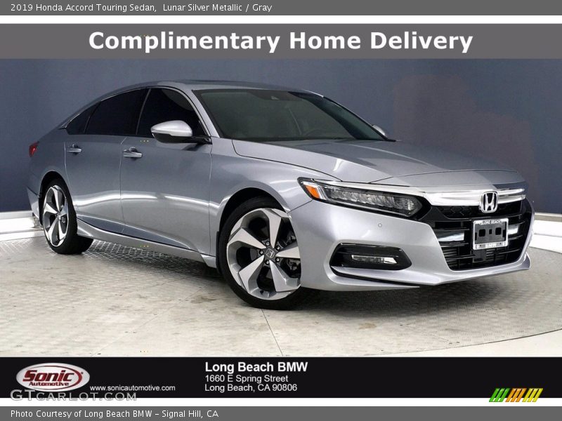 Lunar Silver Metallic / Gray 2019 Honda Accord Touring Sedan
