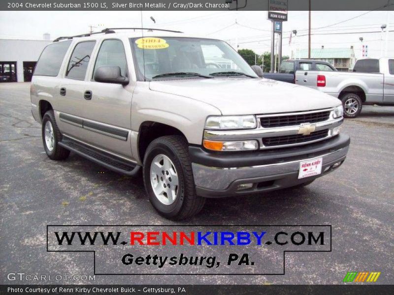 Silver Birch Metallic / Gray/Dark Charcoal 2004 Chevrolet Suburban 1500 LS