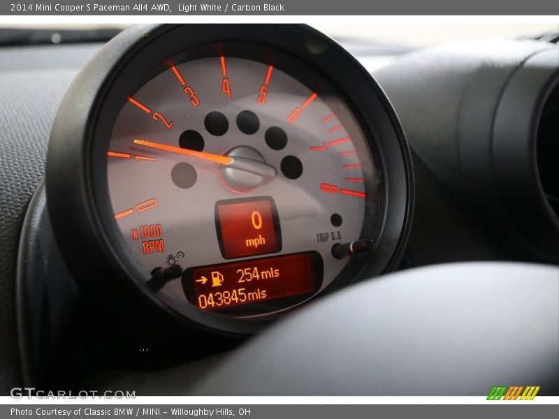 Light White / Carbon Black 2014 Mini Cooper S Paceman All4 AWD