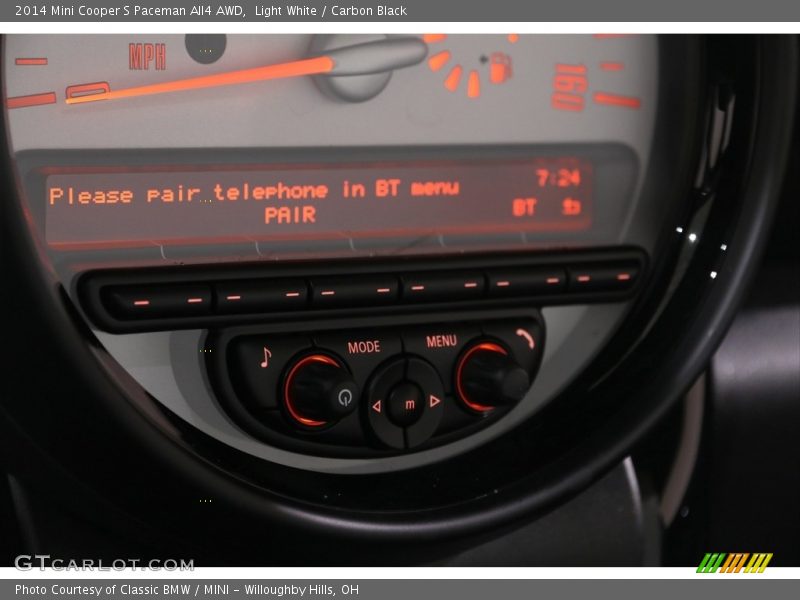 Light White / Carbon Black 2014 Mini Cooper S Paceman All4 AWD