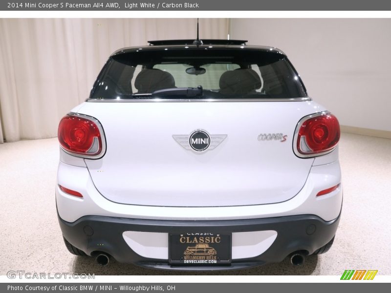 Light White / Carbon Black 2014 Mini Cooper S Paceman All4 AWD