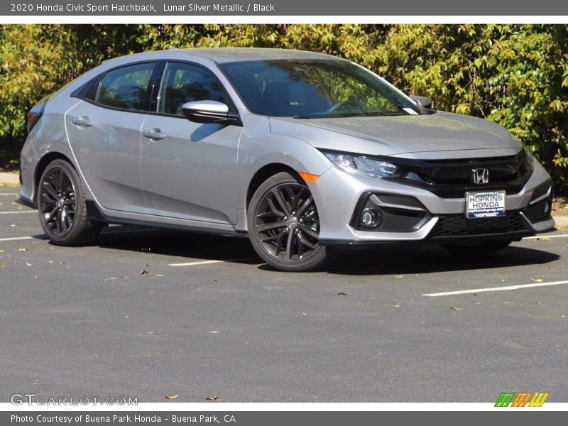 Lunar Silver Metallic / Black 2020 Honda Civic Sport Hatchback