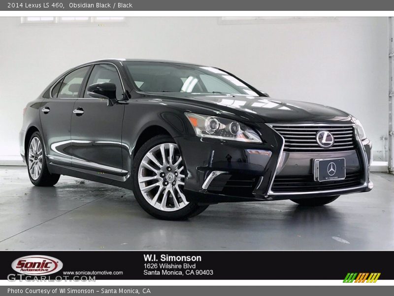 Obsidian Black / Black 2014 Lexus LS 460