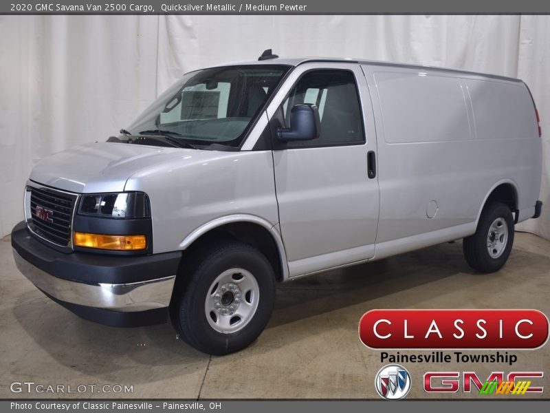Quicksilver Metallic / Medium Pewter 2020 GMC Savana Van 2500 Cargo