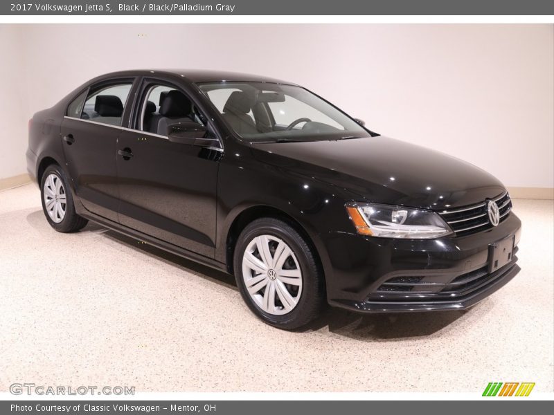 Black / Black/Palladium Gray 2017 Volkswagen Jetta S