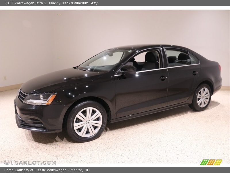 Black / Black/Palladium Gray 2017 Volkswagen Jetta S