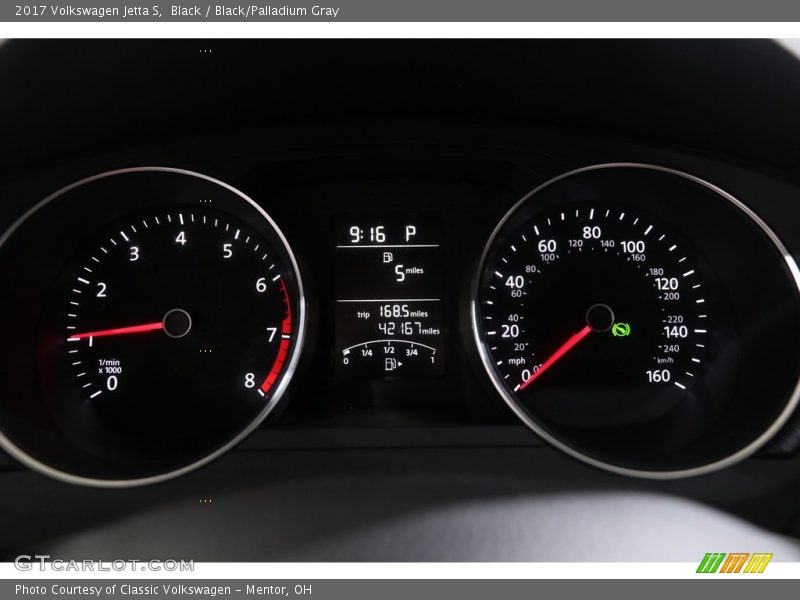 Black / Black/Palladium Gray 2017 Volkswagen Jetta S