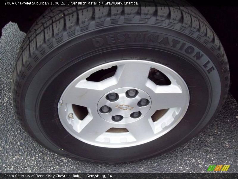 Silver Birch Metallic / Gray/Dark Charcoal 2004 Chevrolet Suburban 1500 LS