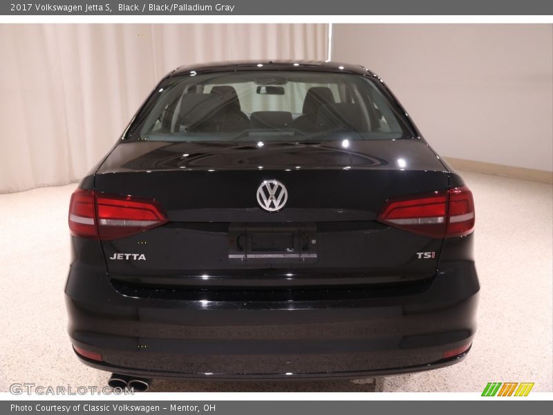 Black / Black/Palladium Gray 2017 Volkswagen Jetta S