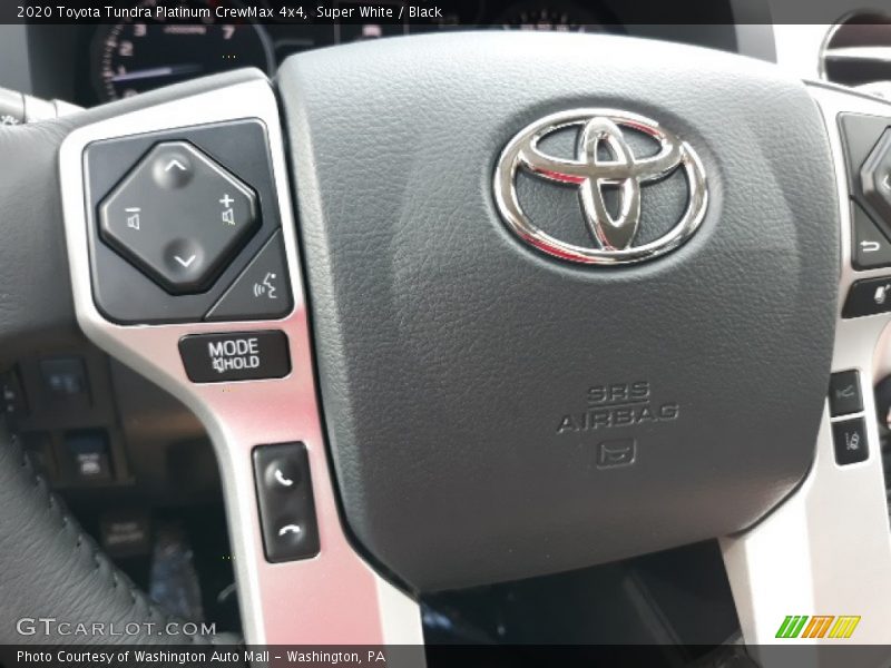 Super White / Black 2020 Toyota Tundra Platinum CrewMax 4x4