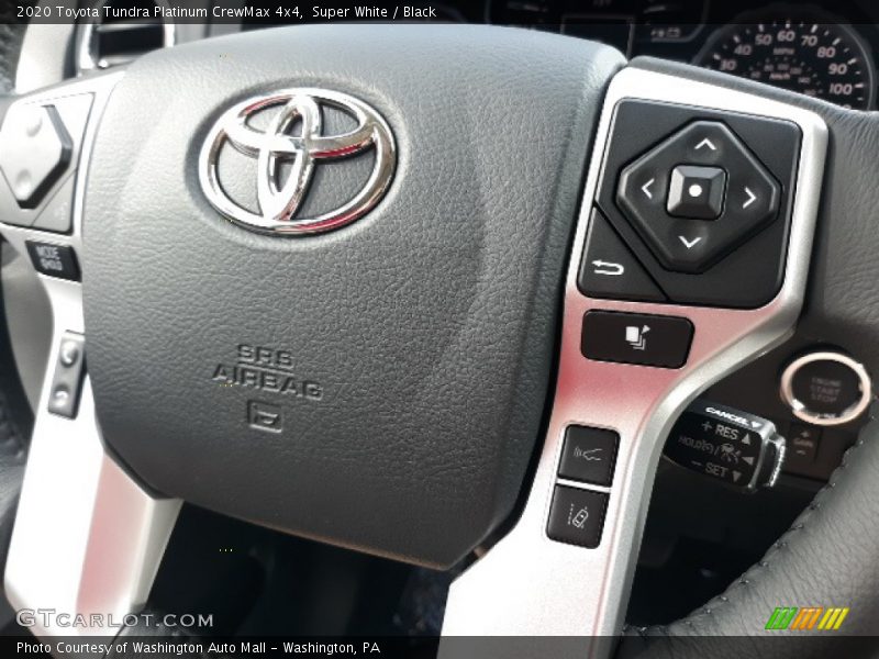 Super White / Black 2020 Toyota Tundra Platinum CrewMax 4x4