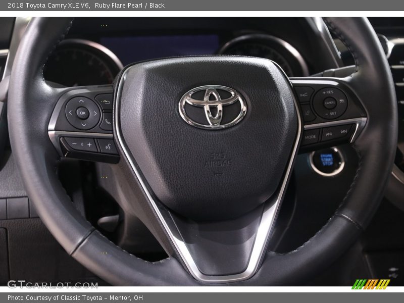 Ruby Flare Pearl / Black 2018 Toyota Camry XLE V6