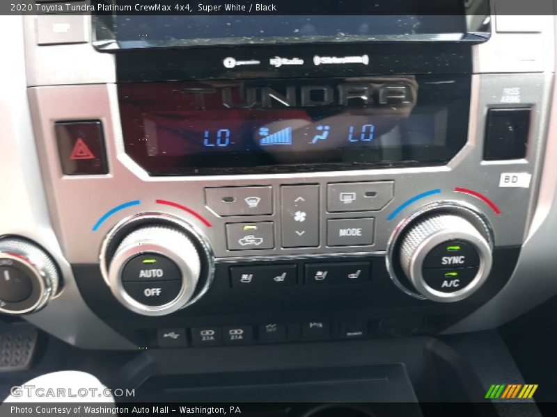 Super White / Black 2020 Toyota Tundra Platinum CrewMax 4x4