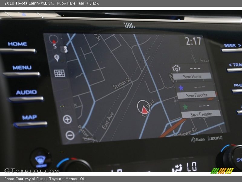 Ruby Flare Pearl / Black 2018 Toyota Camry XLE V6