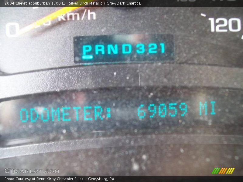 Silver Birch Metallic / Gray/Dark Charcoal 2004 Chevrolet Suburban 1500 LS