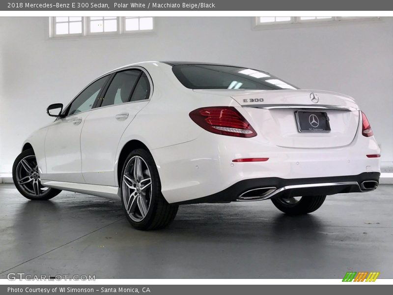 Polar White / Macchiato Beige/Black 2018 Mercedes-Benz E 300 Sedan