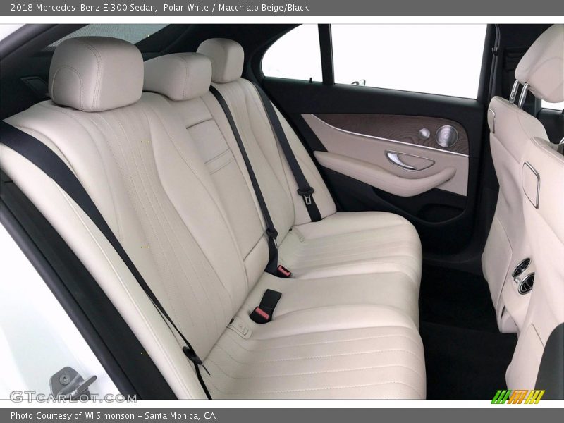 Polar White / Macchiato Beige/Black 2018 Mercedes-Benz E 300 Sedan