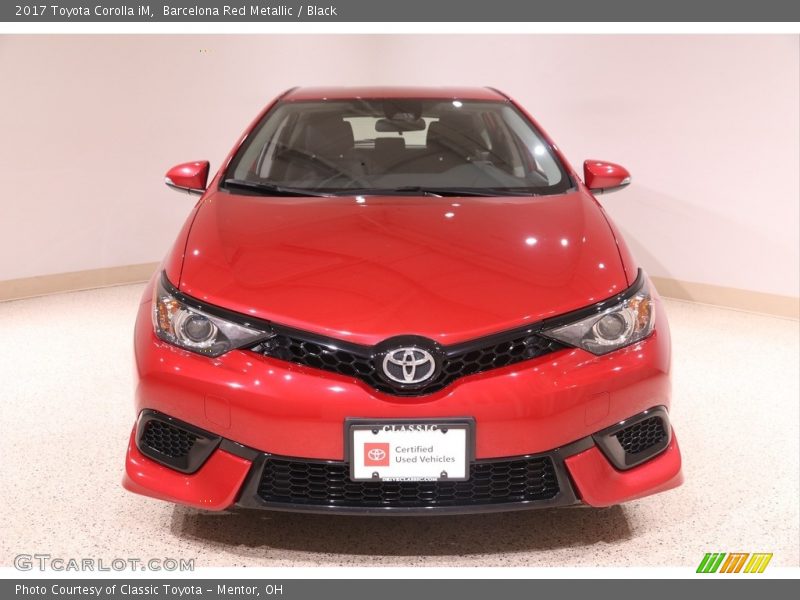 Barcelona Red Metallic / Black 2017 Toyota Corolla iM