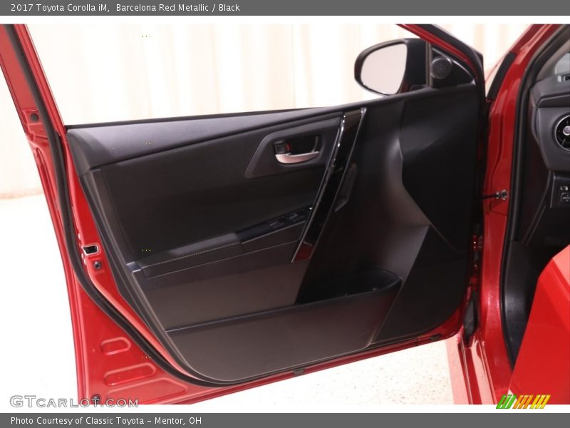 Barcelona Red Metallic / Black 2017 Toyota Corolla iM