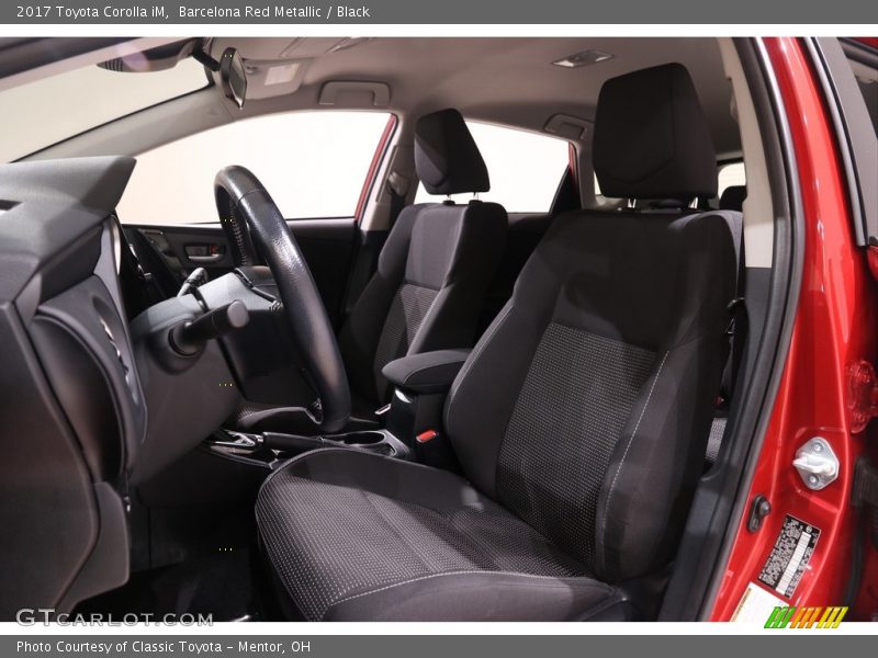 Barcelona Red Metallic / Black 2017 Toyota Corolla iM