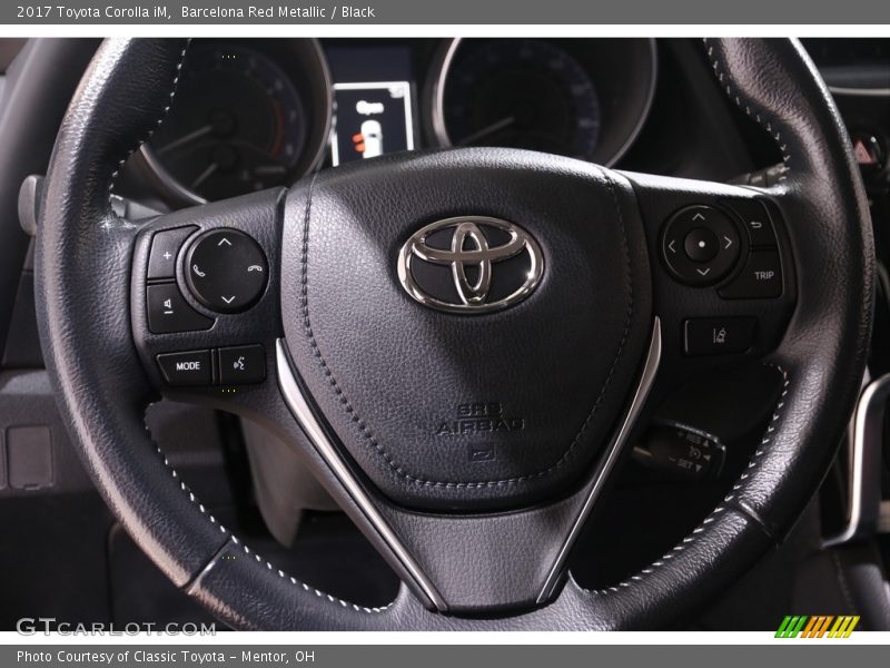 Barcelona Red Metallic / Black 2017 Toyota Corolla iM