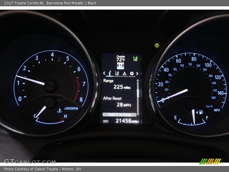 Barcelona Red Metallic / Black 2017 Toyota Corolla iM